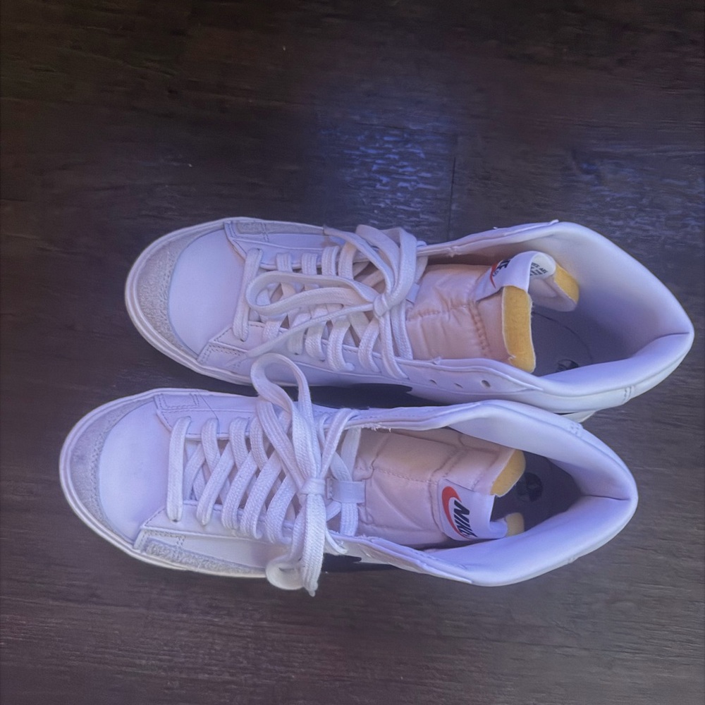 Nike White and Yellow High-Tops